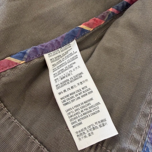 Hollister Olive Utility Jacket Size S Military Style Lightweight Coat - Picture 6 of 9